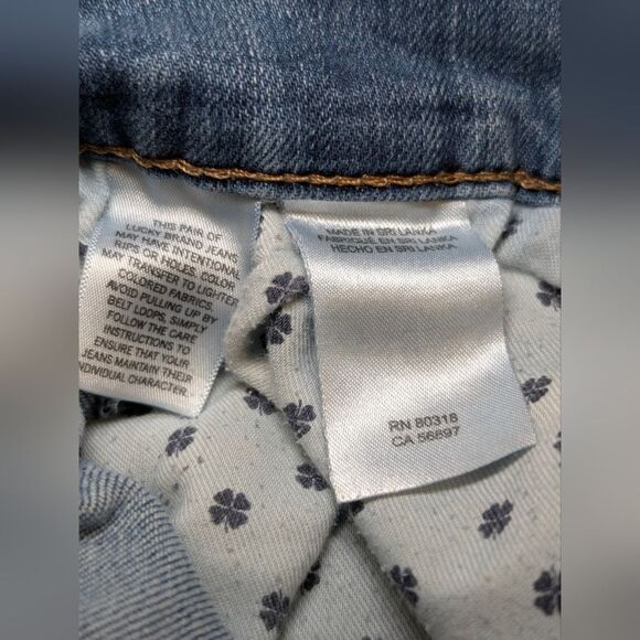 Lucky Brand 223 Straight Denim Jeans 31x30 Men's Medium Wash Distressed - Picture 7 of 8